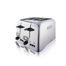 DeLonghi Argento 4 Slice Retro Toaster Chrome CT04C