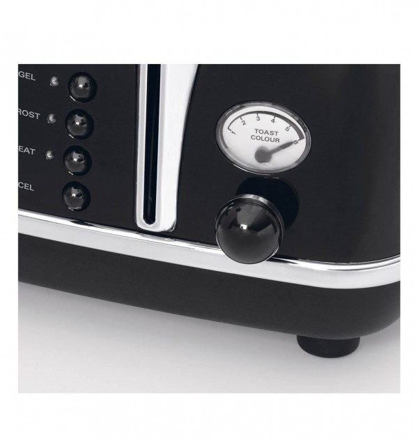 DeLonghi Icona Retro 4 Slice Toaster Black CTO4003.BK