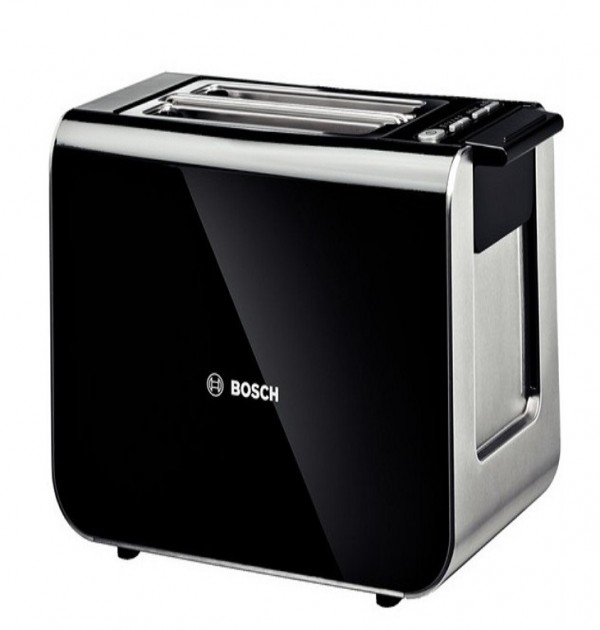 Bosch Styline Black 2 Slice Toaster Digital Control TAT8613GB