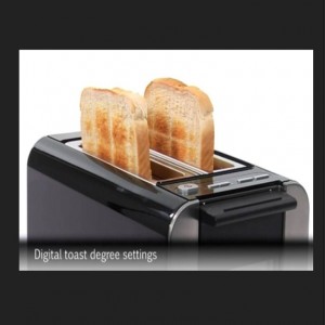 Bosch Styline Black 2 Slice Toaster Digital Control TAT8613GB