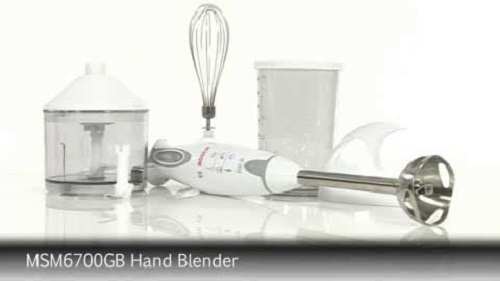 Bosch Hand Blender 600W Stainless Steel Foot MSM6700GB