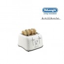 DeLonghi Brillante 4 Slice White Toaster CTJ4003W