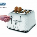 DeLonghi Brillante 4 Slice White Toaster CTJ4003W