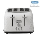 DeLonghi Brillante 4 Slice White Toaster CTJ4003W