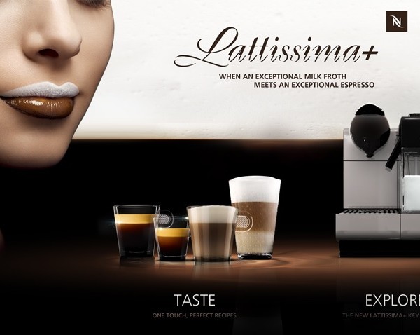 DeLonghi Nespresso Lattissima Plus Coffee Maker White EN520.W