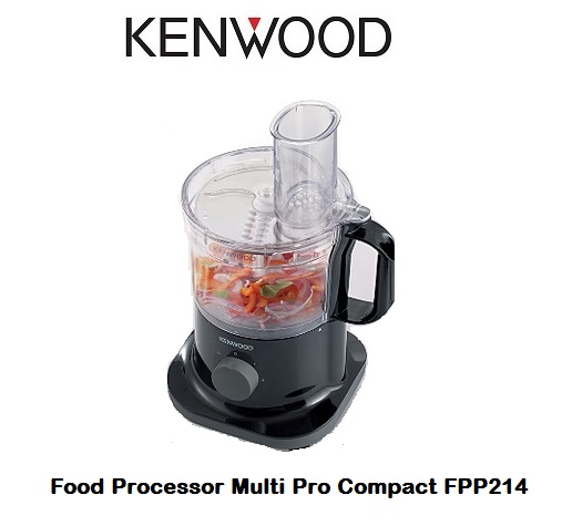 Kenwood FPP214 Multi Pro Compact Food Processor 750W Black