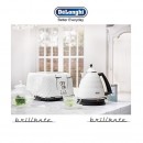 DeLonghi KBJ3001.W Brillante White Diamond Jug Kettle