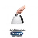 DeLonghi KBJ3001.W Brillante White Diamond Jug Kettle