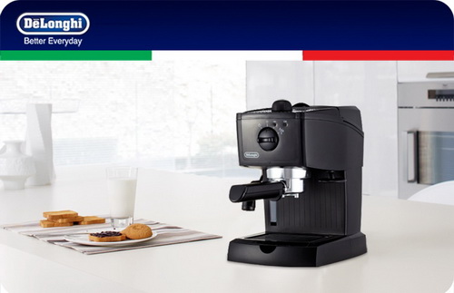 DeLonghi EC145 Espresso Cappuccino Machine with Milk Frother & Crema Device  - Around The Clock Offers