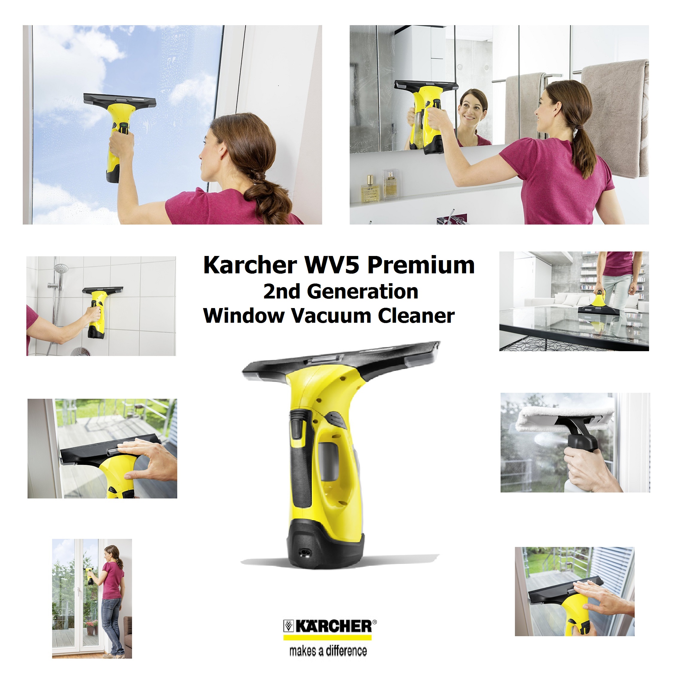 Karcher WV5 Premium 2nd Generation Window Vacuum Cleaner with