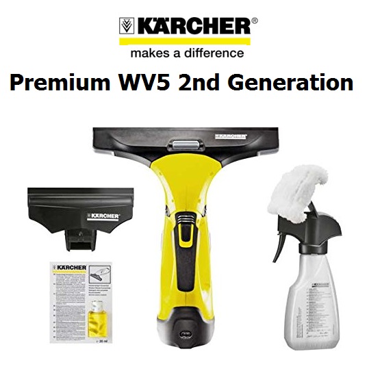 Karcher WV5 Premium 2nd Generation Window Vacuum Cleaner with Rechargeable  Battery - Around The Clock Offers