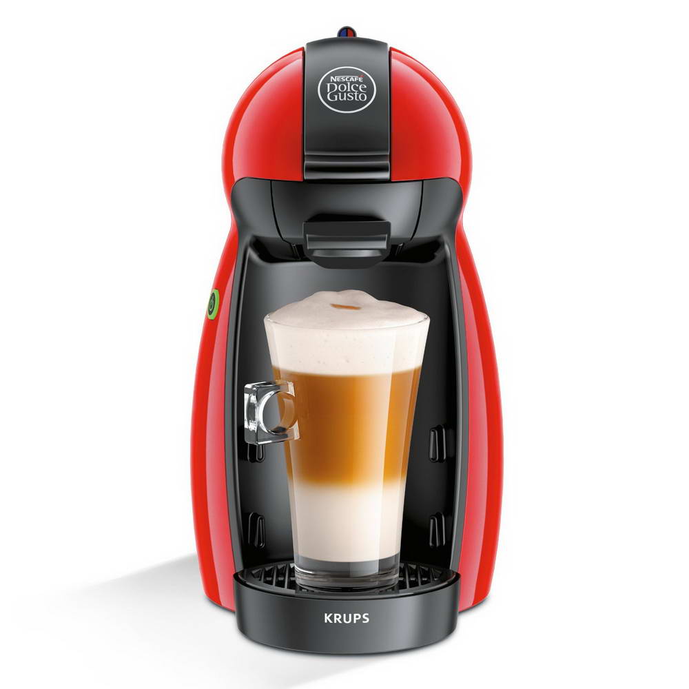 Krups Nescafe Dolce Gusto Piccolo Red Multi Drink Coffee Machine ...
