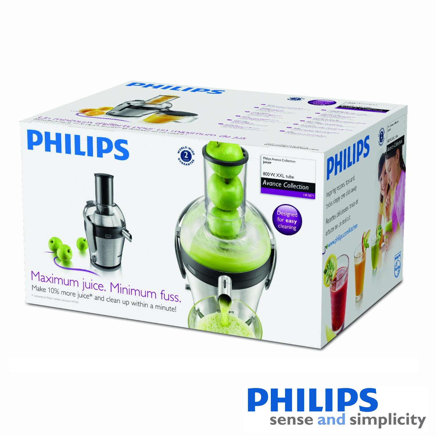 Philips advanca collection juicer hr 1871 xxl