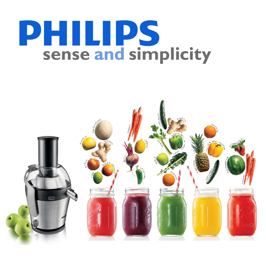 Philips HR1871/00 Avance Collection Juicer 800W Steel Tube - Around The Clock Offers