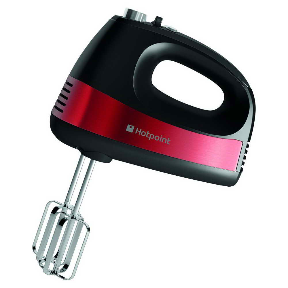 Hotpoint Hand Mixer HM0306DR0 With Beaters & Kneading Hooks 5 Speed