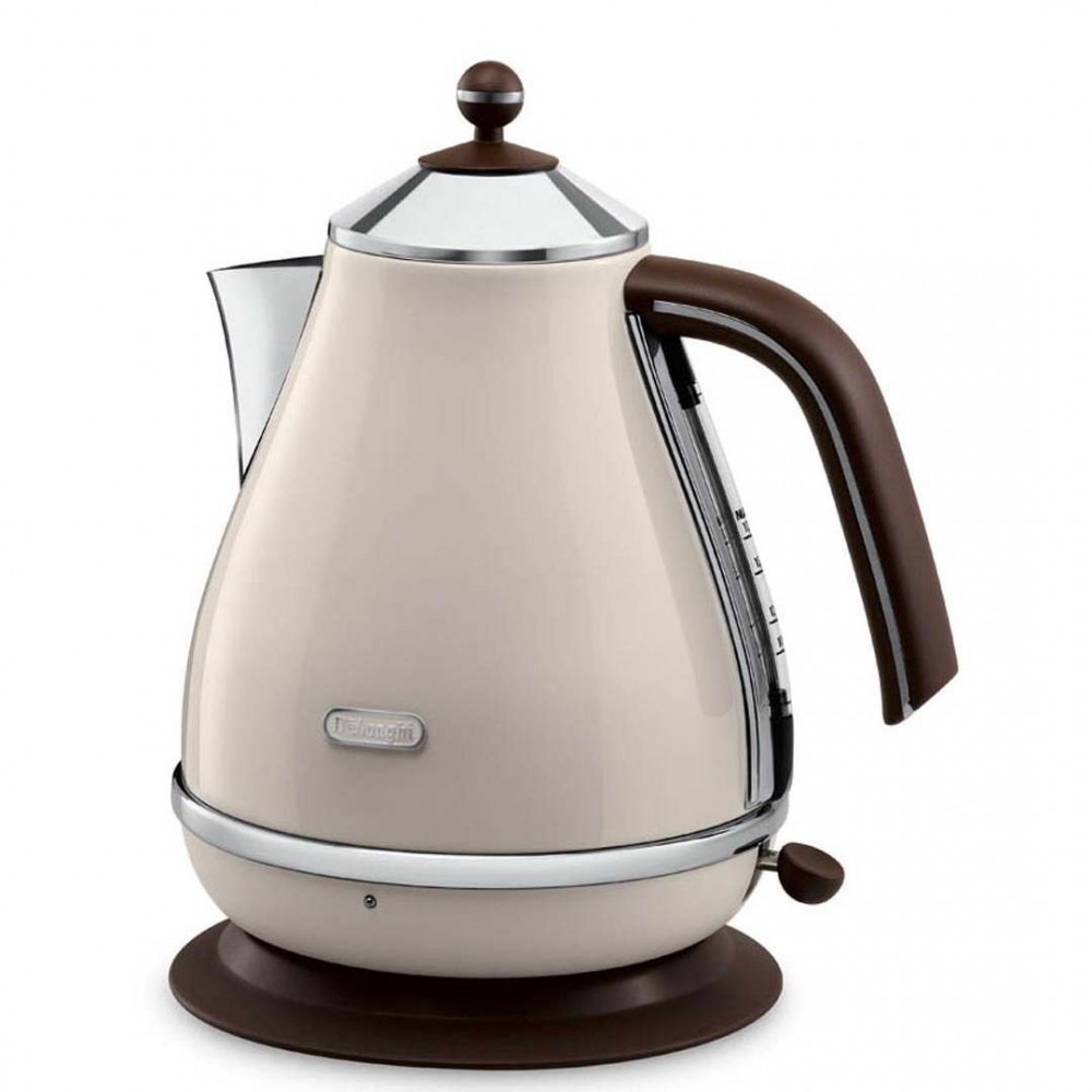 DeLonghi KBOV3001BG Icona Vinatge Cream Kettle 1.7L 3kw Retro Beige