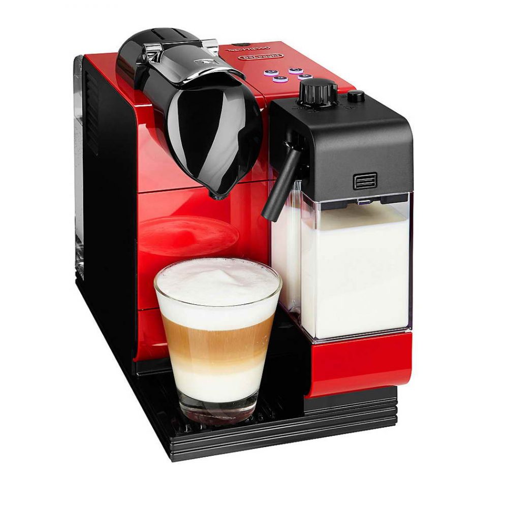 DeLonghi EN520R Nespresso Lattissima Plus Capsule Machine Scarlett Red