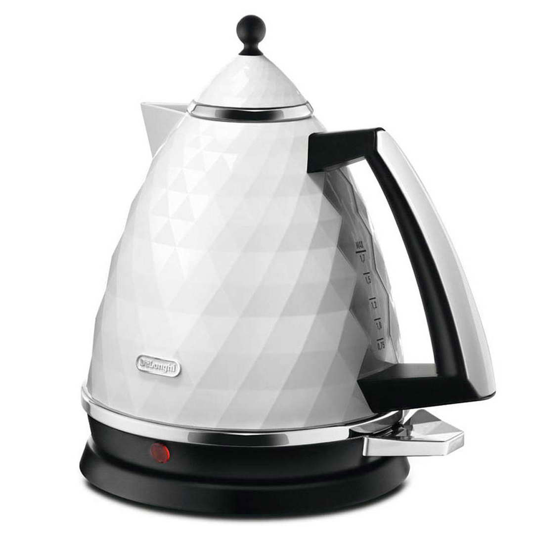 DeLonghi KBJ3001.W Brillante White Diamond Jug Kettle